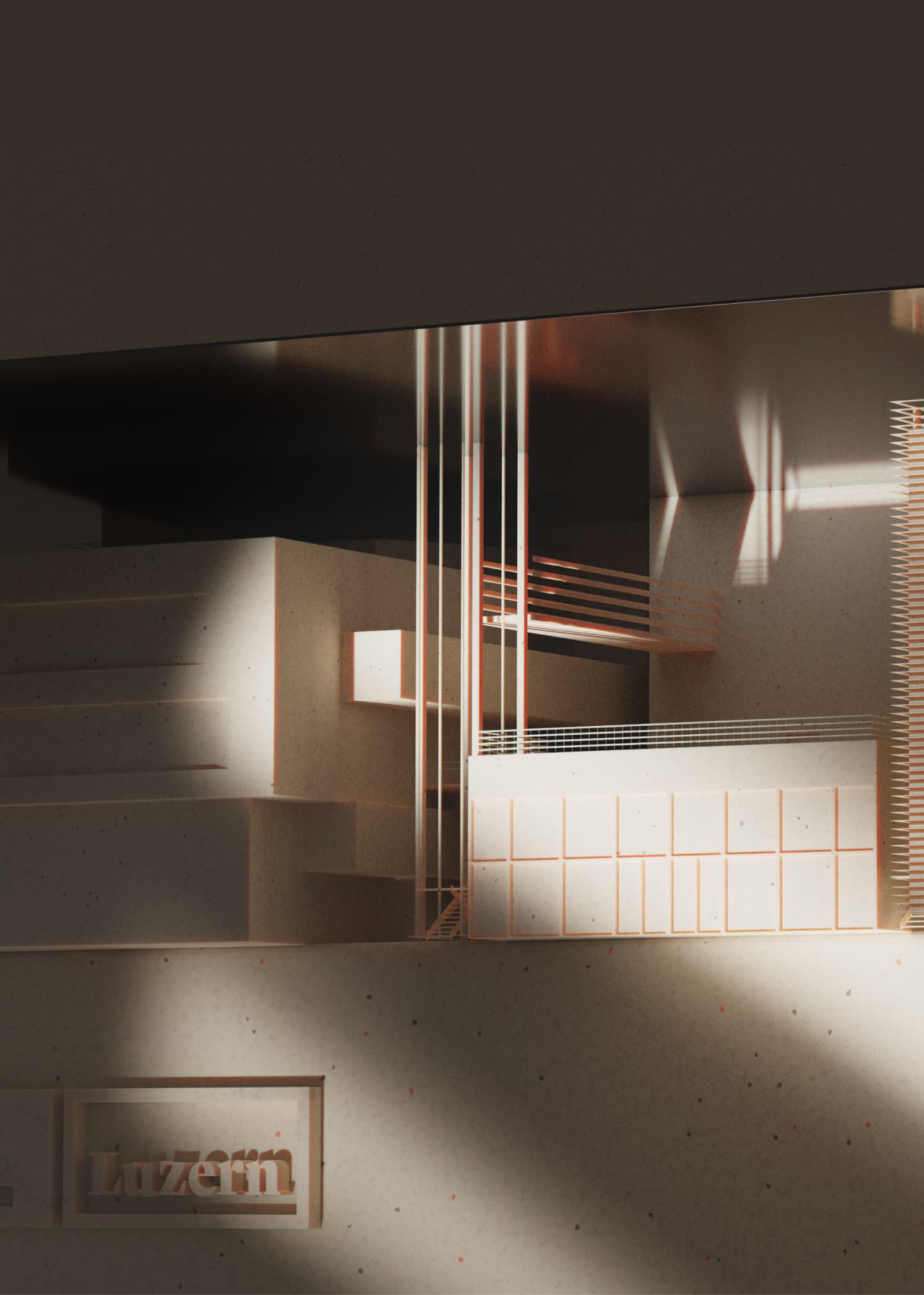 &why: KKL abstract 3d rendering of house